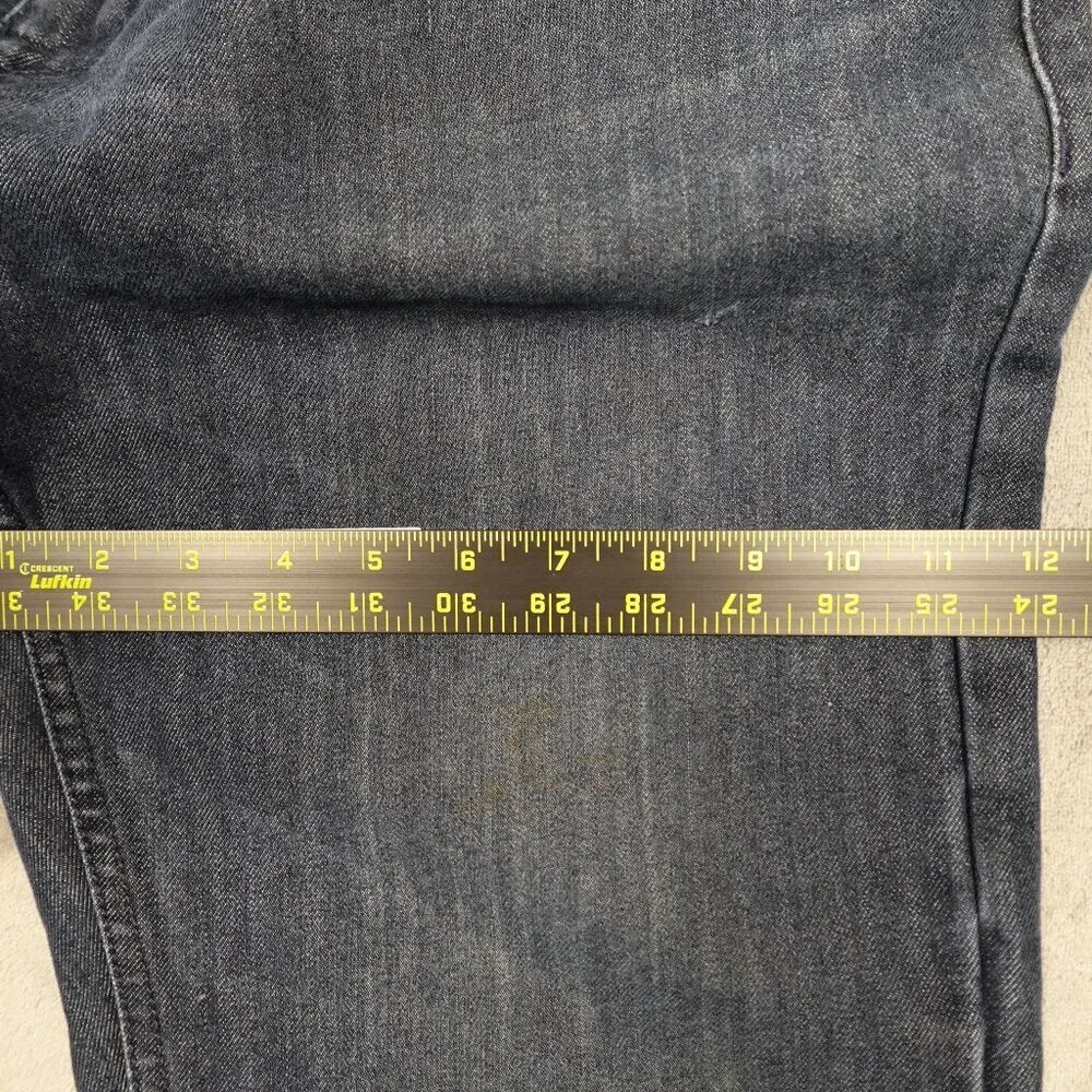 PD&C jeans straight‎ leg men's 36x32 dark wash blue paper denim and cloth